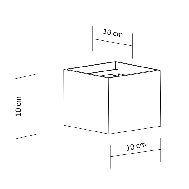 Aplique - blanco Cubic