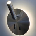 Lámpara de lectura moderna con doble luz e interruptor - Bilbao