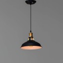 Lámpara colgante industrial negra vintage - Aster