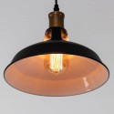 Lámpara colgante industrial negra vintage - Aster