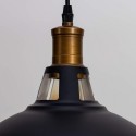 Lámpara colgante industrial negra vintage - Aster
