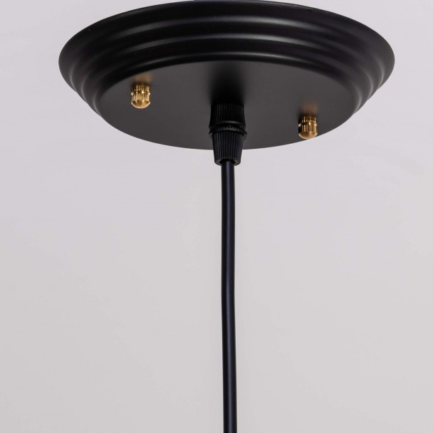 Lámpara colgante industrial negra vintage - Aster