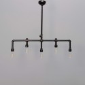 Lámpara de techo moderna 5 luces metalo marron - Maestro