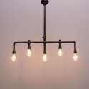 Lámpara de techo moderna 5 luces metalo marron - Maestro