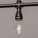Lámpara de techo moderna 5 luces metalo marron - Maestro