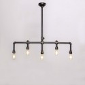 Lámpara de techo moderna 5 luces metalo marron - Maestro