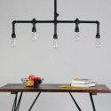 Lámpara de techo moderna 5 luces metalo marron - Maestro