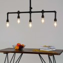 Lámpara de techo moderna 5 luces metalo marron - Maestro