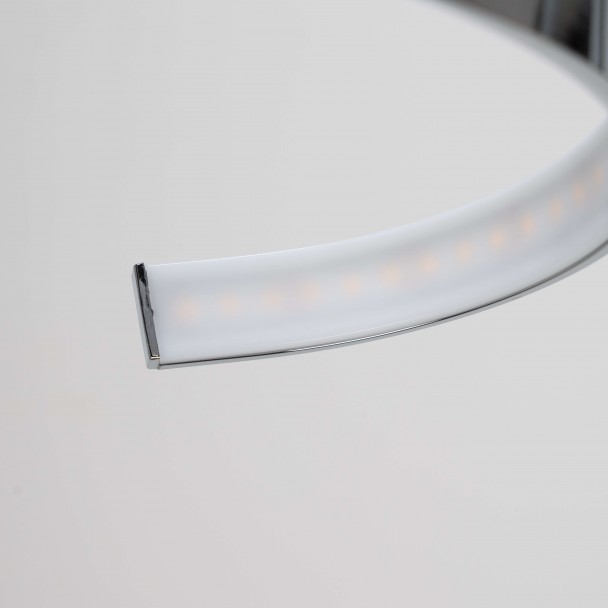 Aplique LED en espiral cromado - Film