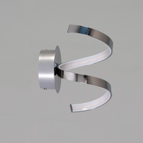 Aplique LED en espiral cromado - Film