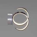 Aplique LED en espiral cromado - Film