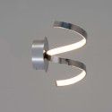 Aplique LED en espiral cromado - Film