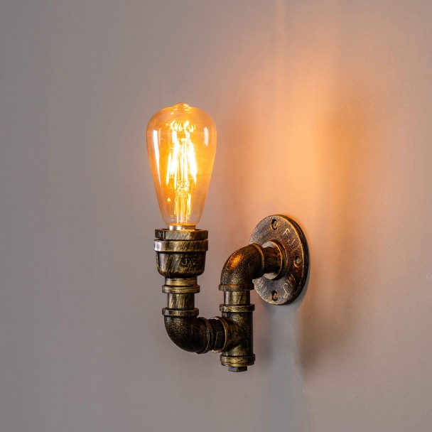 Aplique de pared industrial vintage - Lumi