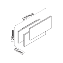 luminaria de pared con tripartita negro con clase - Trio 