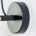 Aplique de pared de vidrio de color ámbar pequeña - Linz