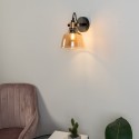 Dispositivos de iluminación elegante de vidrio ámbar - Linz 