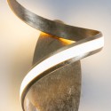 Gran aplique o plafón en espiral con efecto hoja de oro – Millenium