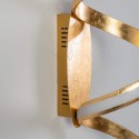 Gran aplique o plafón en espiral con efecto hoja de oro – Millenium