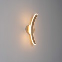 Aplique de diseño en forma de arco LED de color latón - Dawn