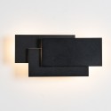 Aplique moderno LED negro tripartito -Trio
