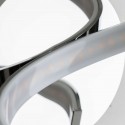 Aplique LED en espiral cromado - Film