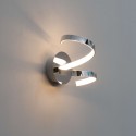 Aplique LED en espiral cromado - Film
