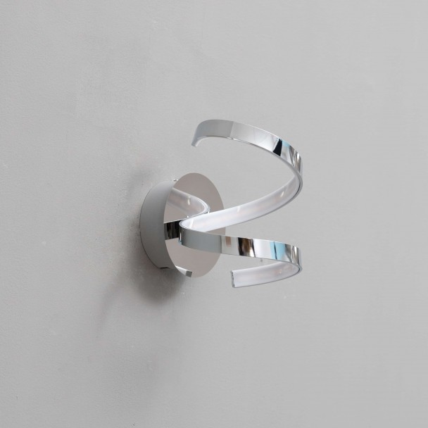 Aplique LED en espiral cromado - Film