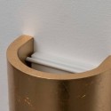 Lámpara de pared redonda enyesada con hoja de oro - Aries