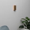 Lámpara de pared redonda enyesada con hoja de oro - Aries