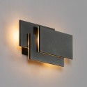 Aplique moderno LED negro tripartito -Trio