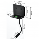 negro de la pared LED - Viola