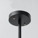 Lámpara de Techo Industrial 8 Luces - Vidrio Blanco Zenith