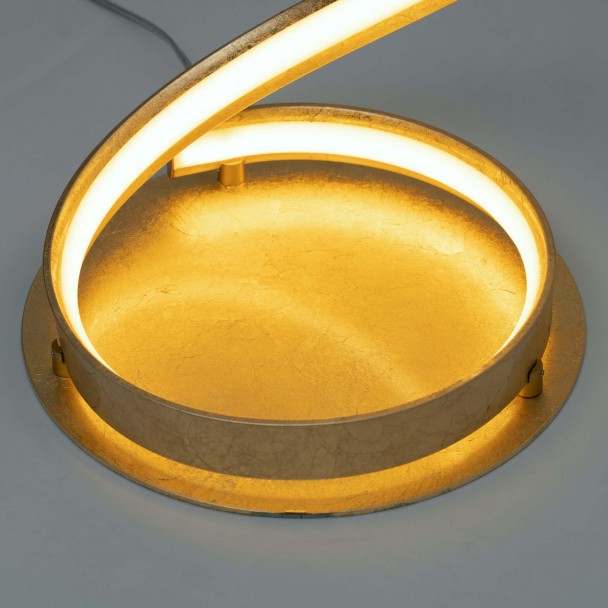Lámpara de pied dorada salón LED - Millenium