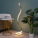 Lámpara de pied dorada salón LED - Millenium