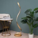 Lámpara de pied dorada salón LED - Millenium