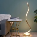 Lámpara de pied dorada salón LED - Millenium