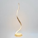 Lámpara de pied dorada salón LED - Millenium