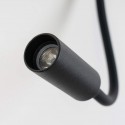 Pequeño aplica negro LED - Viola