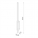 Aplique LED negro minimalista