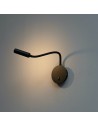 Luz de lectura LED negra ajustable - Norma