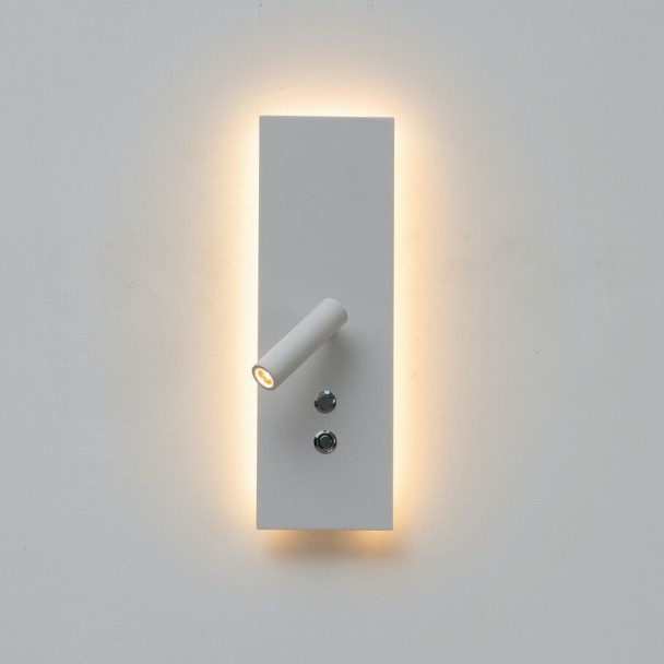 Aplique LED blanco rectangular