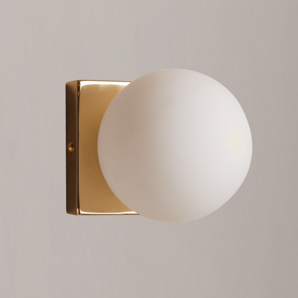 Aplique pequeño de cristal para el techo o la pared