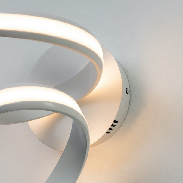 Aplique espiral LED blanco
