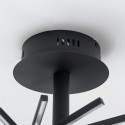 Brazo de luz de techo negro con LED integrado