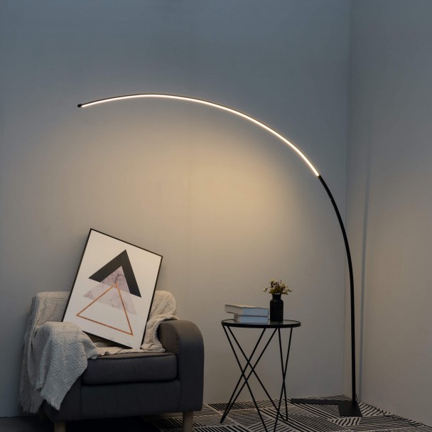 Moderna lámpara de pie LED integrada