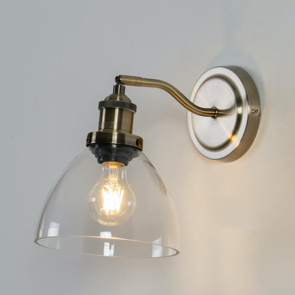 Aplique de campana de cristal