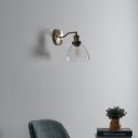 Aplique industrial de vidrio y metal