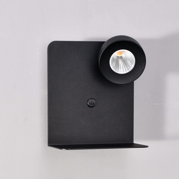 Aplique negro puerto USB