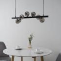 Lámpara colgante con bolas de cristal