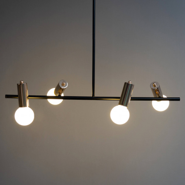 Moderna Lámpara colgante de metal negro